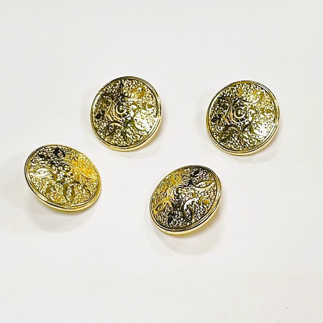 Gold Filigree Buttons, 25pcs